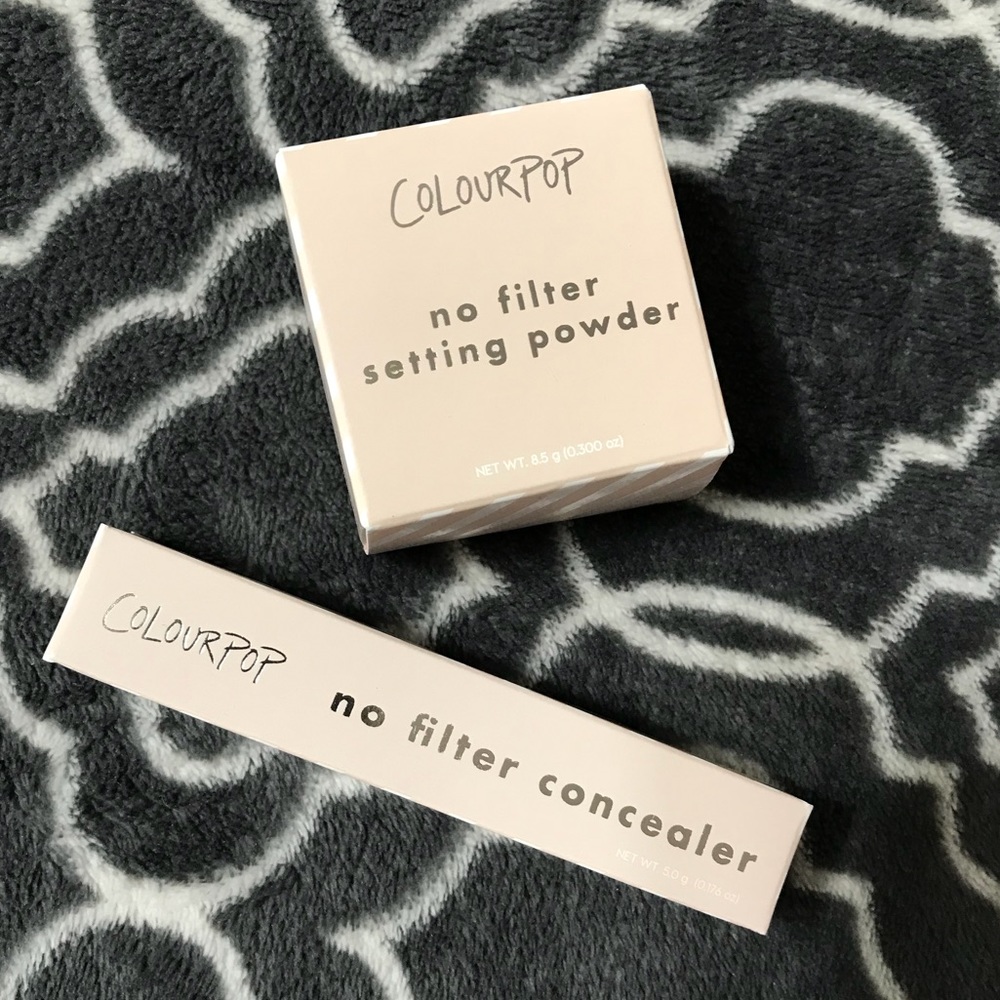 Colourpop No Filter concealer and setting powder